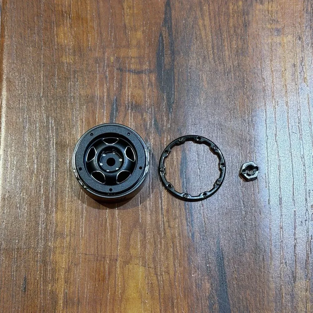 Set of DJCRAWLER 1.0 Bead Lock Metal Radio Control RC Crawler Wheels - New!
